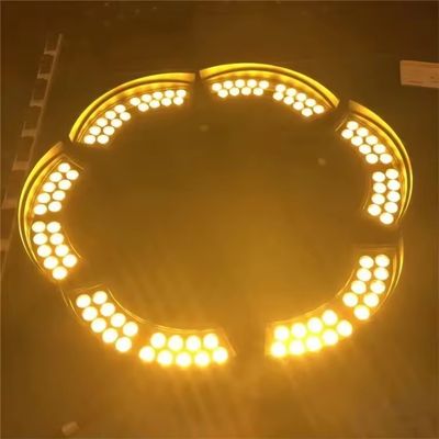Lámpara de anillo a prueba de agua para palma desde el ángulo de haz de 120 ° Luz solar LED para abrazar árboles
