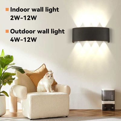 Luz de pared interior LED de 8W con diseño moderno y temperatura de color de 3000K/4000K/6500K