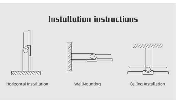 Luz de inundación LED exterior de 10w con factor de potencia alto y ángulo de haz de 120 °