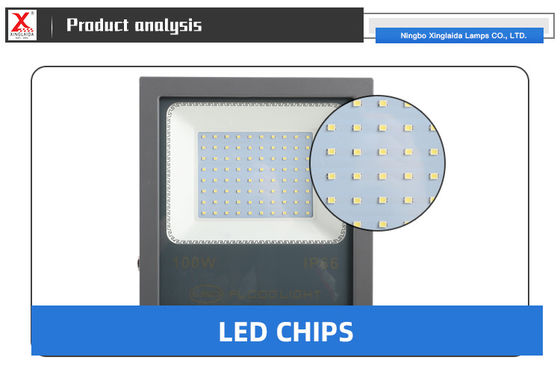 IP66/67 impermeable 30W 50W 100W 150W 200W luz de inundación LED delgada para estadio al aire libre
