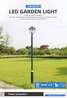 Aluminio exterior IP65 resistente al agua 40w 60w 80w 100w 120w luz de jardín LED para iluminación de parques