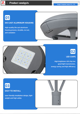 Lámpara LED de 50W para Europa Tipo Villa Jardín con 3/5 y 4000K Temperatura de color
