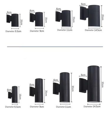 10W 100V-265V/50HZ lámparas de pared LED hacia arriba y hacia abajo Ip65 impermeable Iluminación exterior moderna