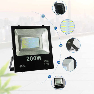Aluminio 20W 30W 50W 100W 150W 200W 300W Luz de inundación LED para iluminación de estaciones de peaje