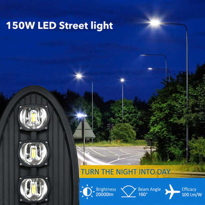 Luz de calle LED eléctrica impermeable con voltaje de entrada AC85-265V y larga vida útil