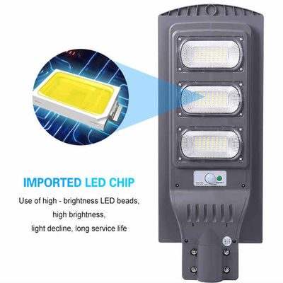 IP65 Luz solar de exterior impermeable 30W 60W 90W 120W 150W Luz de calle LED integrada