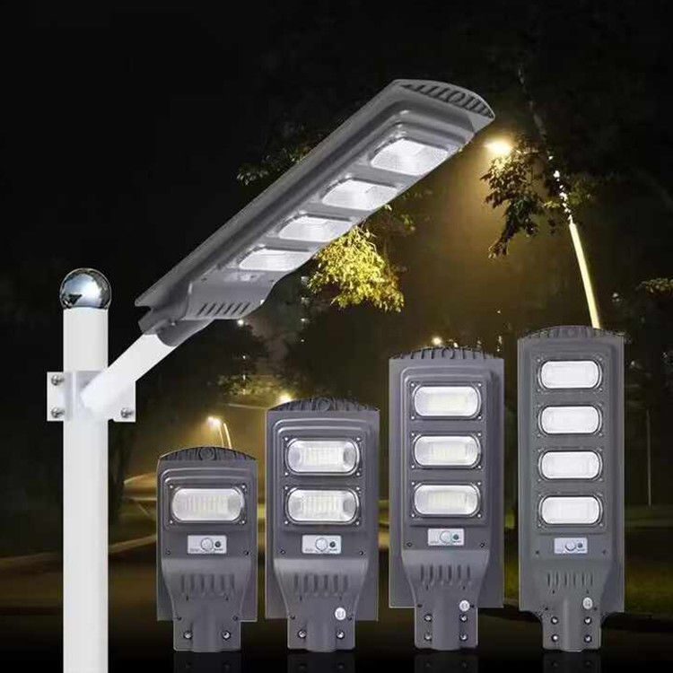 IP65 Luz solar de exterior impermeable 30W 60W 90W 120W 150W Luz de calle LED integrada