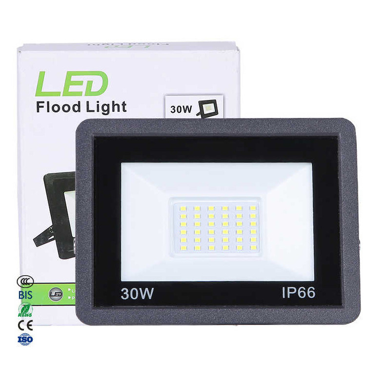 Lámpara Flujo luminoso lm 17000 10W 20W 30W 50W 150W 200W Luz de inundación para iluminación exterior